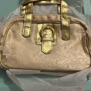 Avon Gold Handbag, Makeup Bag and Brushes